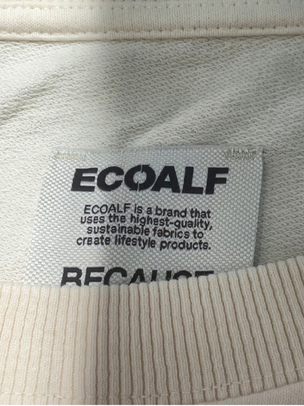 Ecoalf Portolaf Sweatshirt XL Oversized Graphic Back Sustainable Organic Cotton - Picture 4 of 5